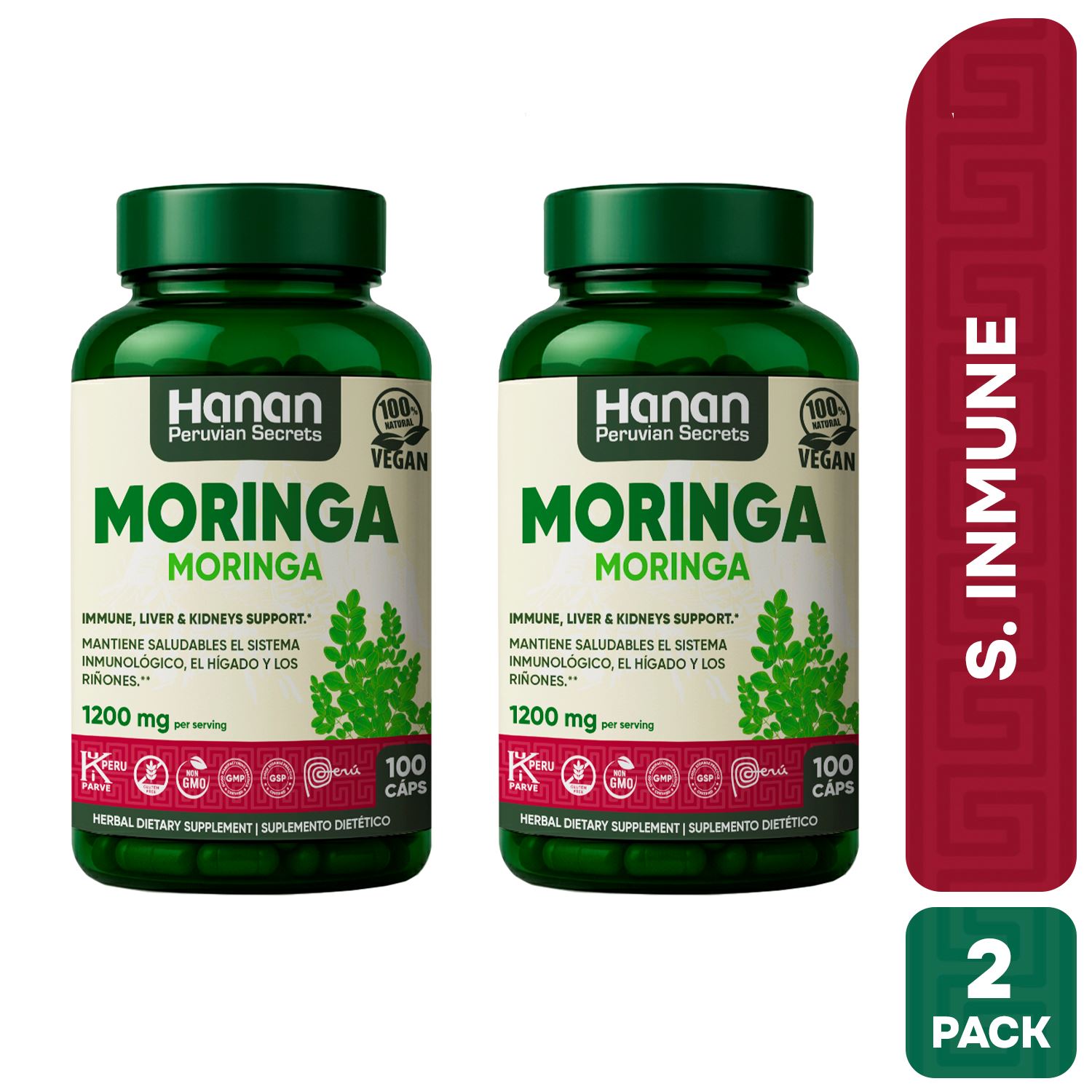 MORINGA CÁPSULAS HANAN DUOPACK 100 UND